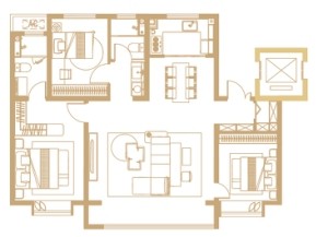 3室2厅2厨1卫126平-126㎡