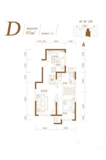 2室2厅1厨1卫83平-83㎡