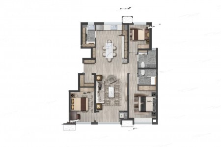 3室2厅1厨2卫118平-118㎡