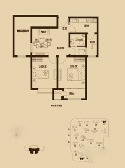 3室1厅1厨1卫115平-115㎡